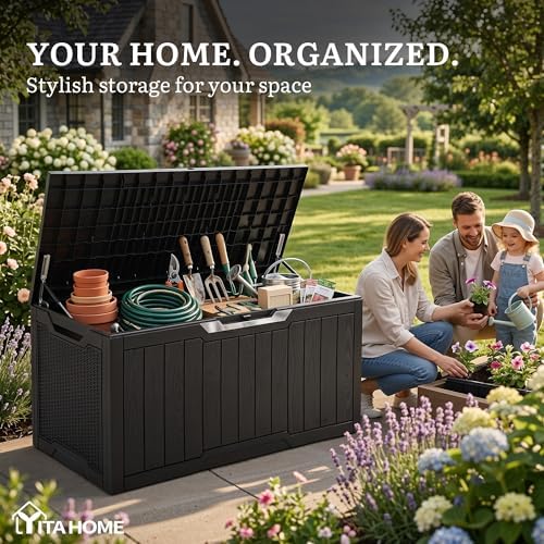 YITAHOME 100 Gallon Large Outdoor Storage Box