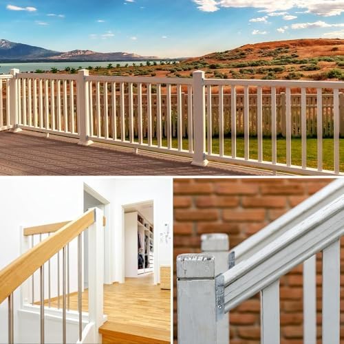 LukLoy 40 Pack 2x4 Brackets for Wood Rail(Screws Not Included)