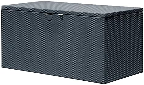 Arrow 4' x 2' x 2' Spacemaker Anthracite 134 Gallon Hot-Dipped Galvanized Steel Storage Deck Box