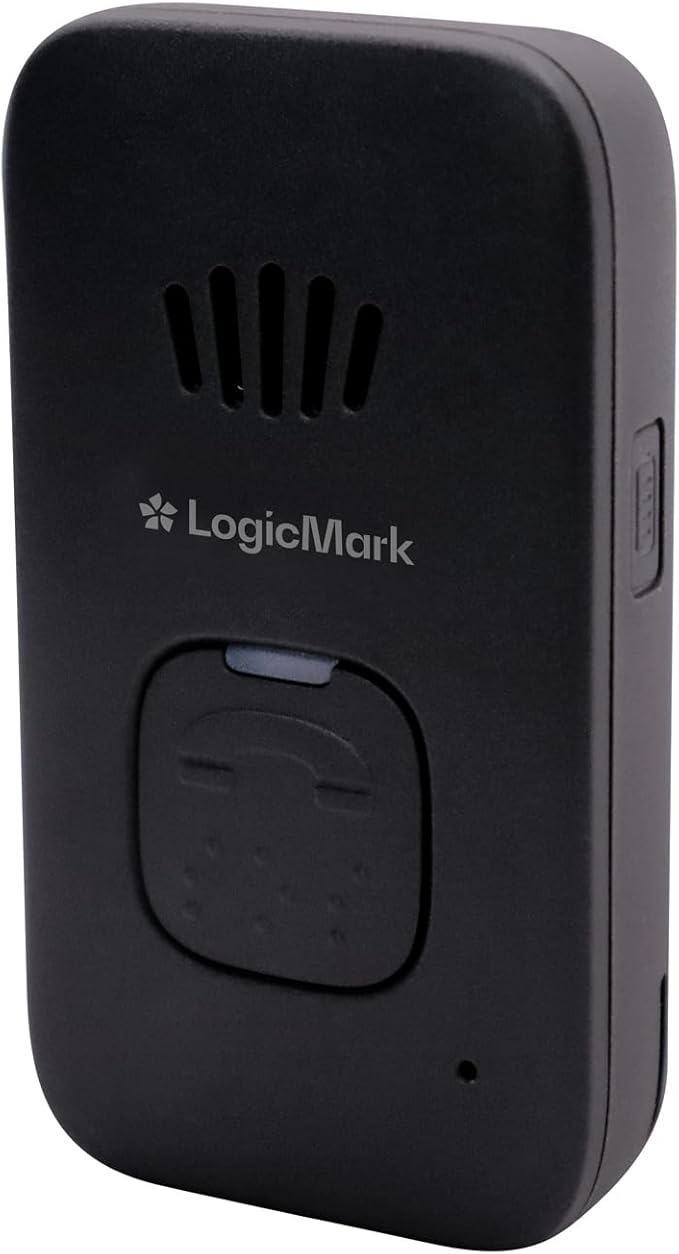 LogicMark Guardian Alert 911 Plus – No Monthly Fees, 2-Way Emergency Pendant