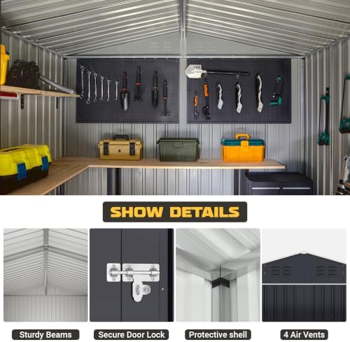 Polar Aurora 8 x 12 FT Outdoor Storage Shed