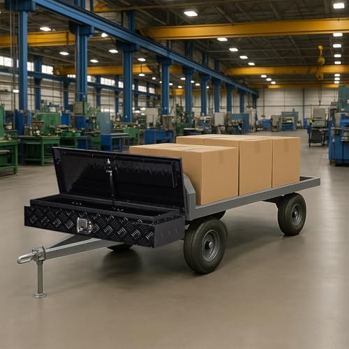 34.5 Inch Aluminum Truck Bed Tool Box with Lock