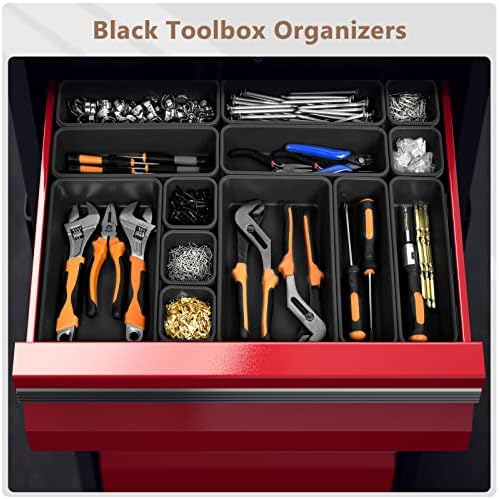 A-LuGei 【𝗠𝗶𝗹𝗶𝘁𝗮𝗿𝘆 Grade】 Tool Box Organizer Garage Organization