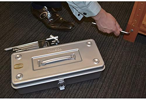 TRUSCO T-350SV Trunk Tool Box, 14.8 x 64.2 x 4.0 inches (373 x 163 x 102 mm), Silver