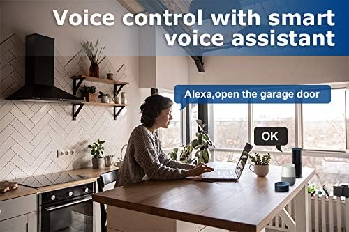 agshome wireless smart wi-fi garage door opener tuya on a desk or shelf