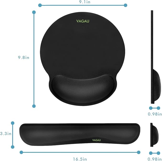 Ergonomic Mouse Pad with Wrist Rest Premium Memory Foam Keyboard and Mouse