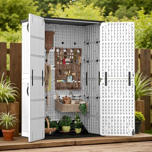 Patiowell 50 Cu.ft Outdoor Storage Cabinet, White