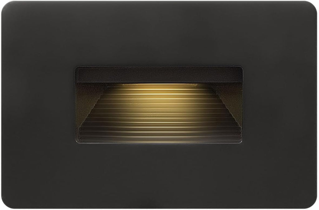 Hinkley Luna Horizontal 12V LED Outdoor Landscape Step Light, Satin Black