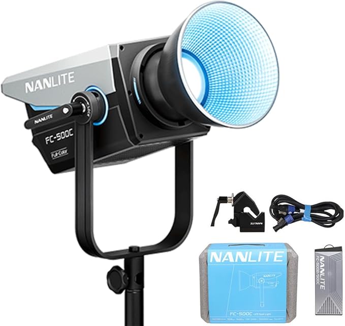 NANLITE FC-500C RGB LED Video Light – 520W Full Color Studio Lighting