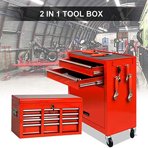 go light 8-drawer tool chest tool box,rolling tool shown in use