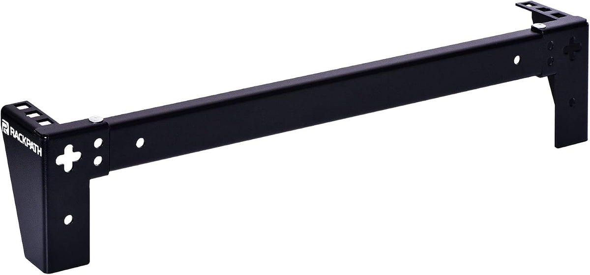 rackpath 1u vertical wall mount rack - heavy, side view