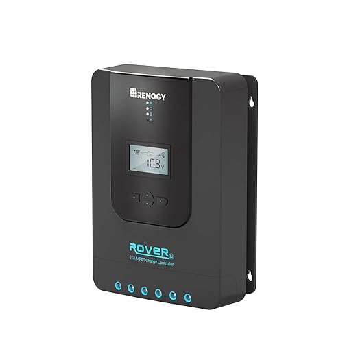 Renogy Solar Charge Controller Rover 20A 12V24V Auto DC Input MPPT Charge