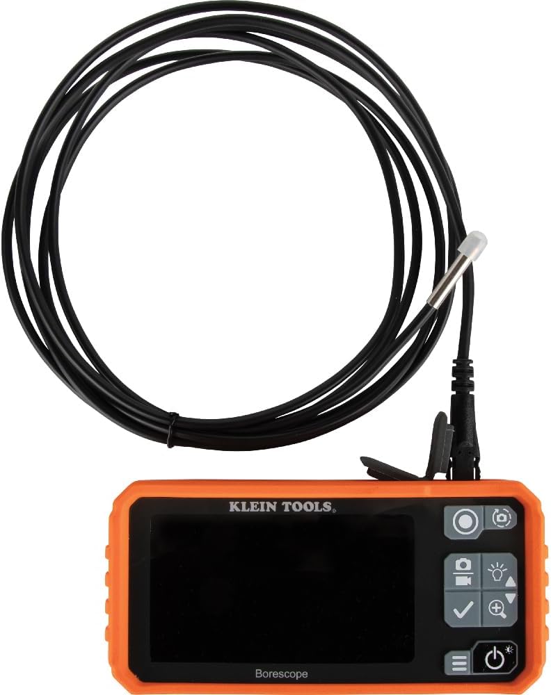 klein tools 69462 inspection camera cable for borescope on a desk or shelf