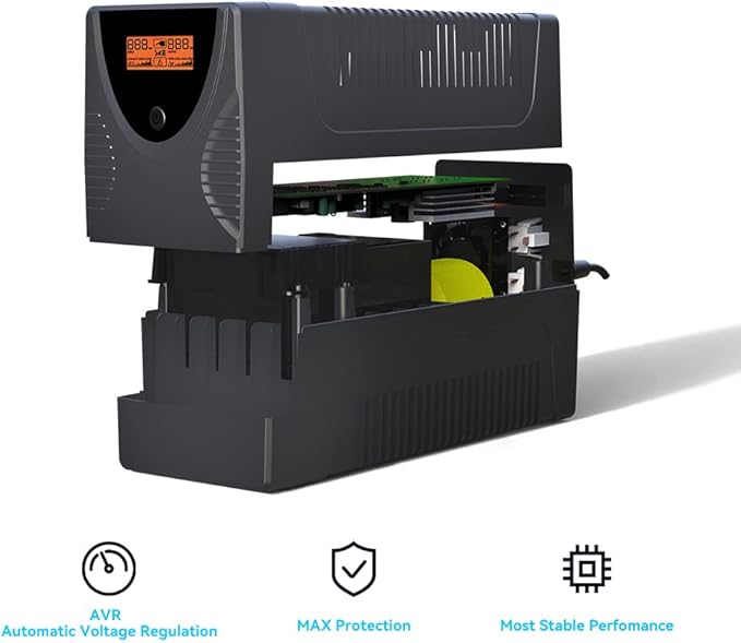 Ups Battery Backup and Surge Protector, Computer Uninterruptible Power Supply