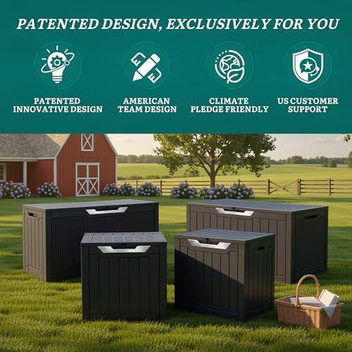 YITAHOME 31 Gallon Deck Boxes Set of 2