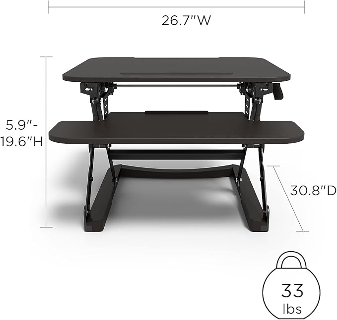 Union & Scale Staples Flexfit 27-inch Adjustable Desk Riser