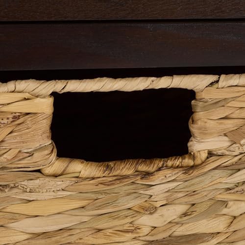 SAFAVIEH Home Collection – Damien Dark Chocolate 6-Drawer Storage Bench, Mixed-Material Cottage Design, Fully Assembled (AMH5701F)