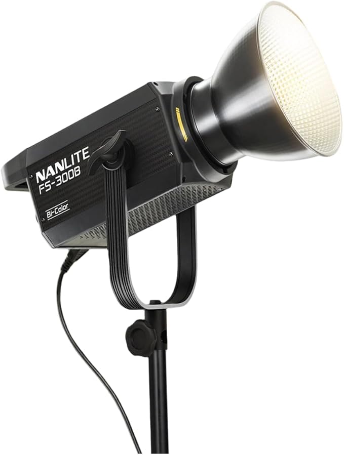 Nanlite FS-300B 300W Bi-Color LED Spotlight-2700K-6500K Adjustable CRI 96