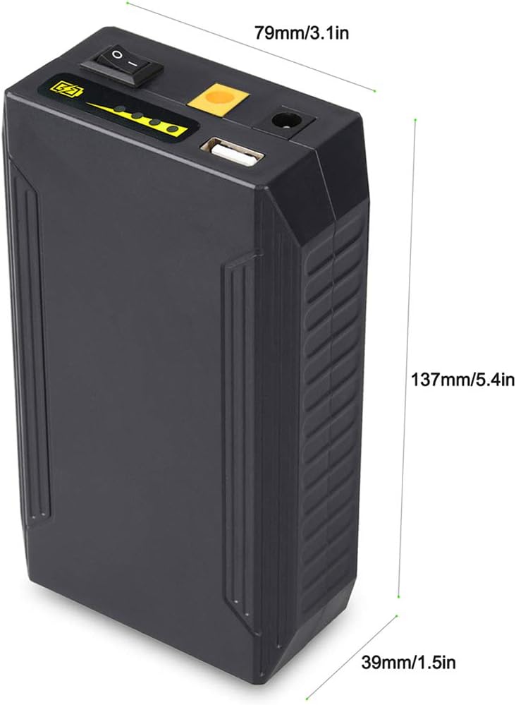 talentcell portable power bank, 99.9wh multi voltage 12v/9v, close-up detail