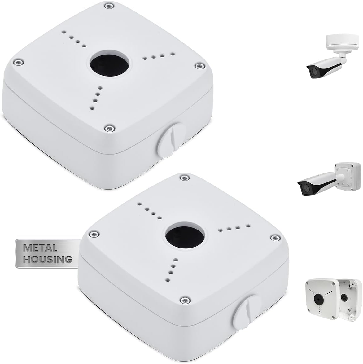 KU-PFA122 Metal Security Camera Junction Box Fits Dah Bullet IP Cameras