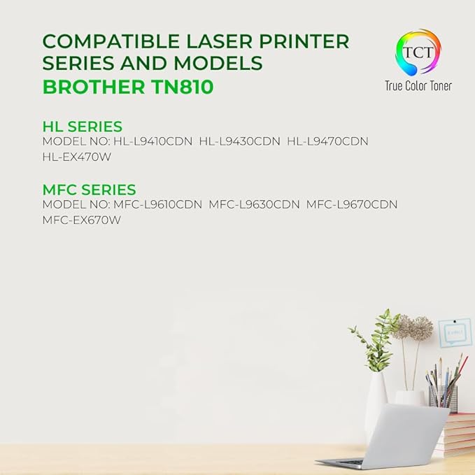 TCT TN810 Toner Cartridge 4 Pack