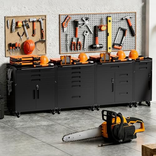 Metal Storage Cabinet for Garage, Tool Cabinet, Utility Cabinet