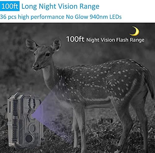 GardePro E5 Non-Cellular Trail Camera, 48MP Photo & 1296P HD Video