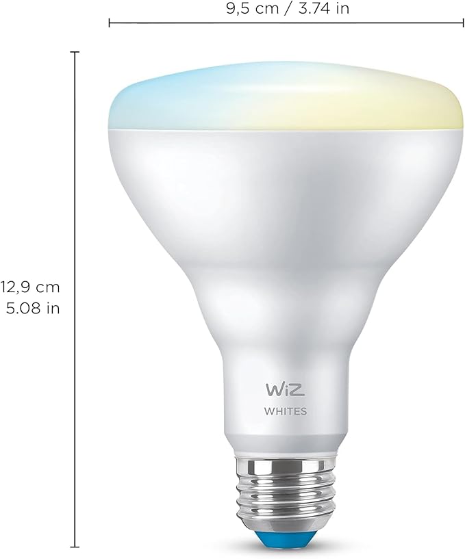 WiZ 65W BR30 Tunable White LED Smart Bulb (Pack of 6)