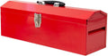 Portable Tool Box, 19in Metal Tool Box, Ideal for Trailer, Mechanic, DIY-ers, Car Toolbox, Workshops, Garages, Repair Shops,Red