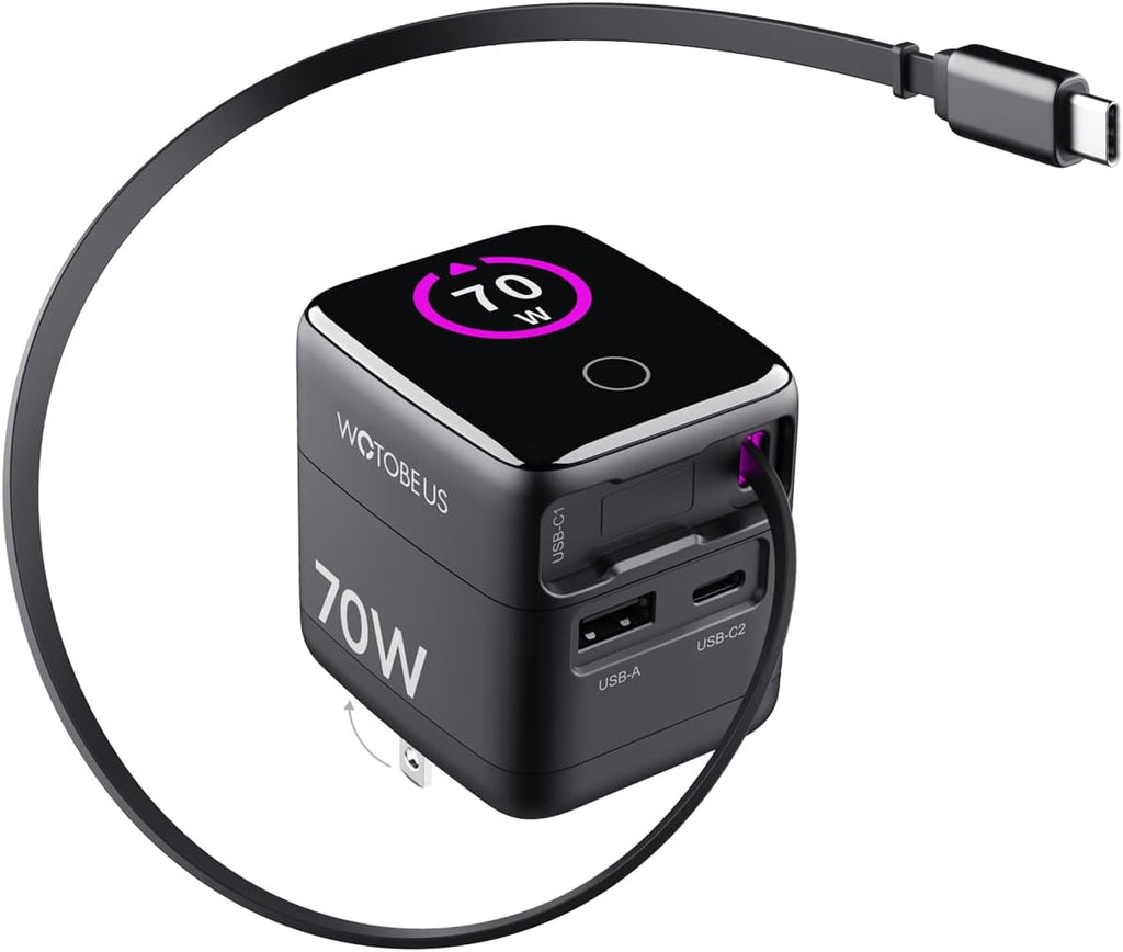 WOTOBEUS PD 70W/65W GaN USB-C Wall Charger