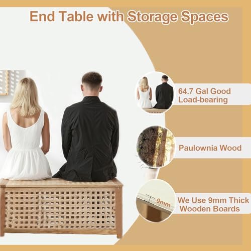 Solid Wood Entryway Bench with Storage, storage chest with Removable Bag