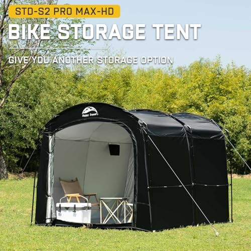 Happy Travel Bike Storage Shed Tent, Outdoor Portable Bicycle Storage Sheds