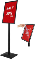 DISPLAYSWORKER Adjustable Heavy Duty Pedestal Sign holder floor Stand, sign