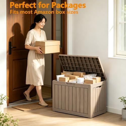 ROJIK Waterproof Deck Box Durable Outdoor Storage Box