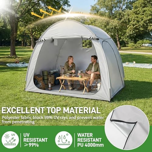 Outvita Portable Bike Tent Cover for 4-5 Bicycles, Garden Tools