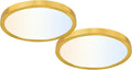 hykolity 12 Inch Selectable CCT LED Round Flat Panel Light, 24W (2 Pack)