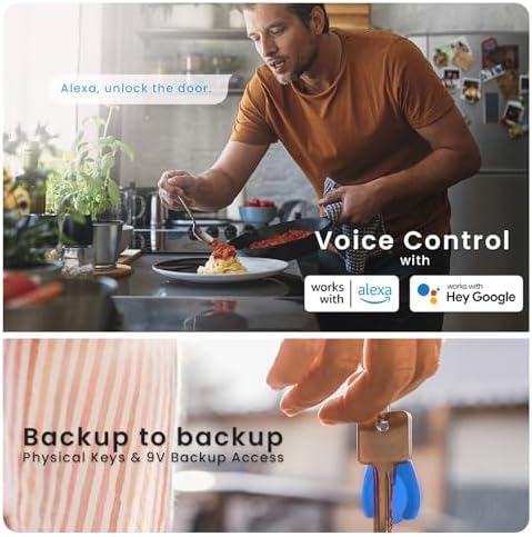 Lockly Secure Pro Wi-Fi Smart Deadbolt Lock - Left Fingerprint Edition