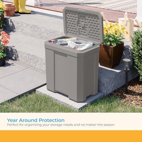 Suncast 28 Gal, Heavy Duty Storage Box, Durable, Multi-Purpose Container