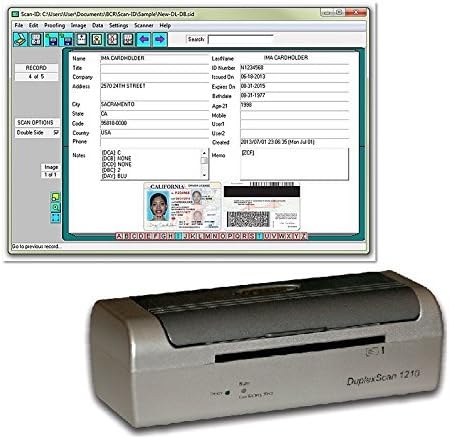 Duplex Medical Insurance Card and ID Card Scanner