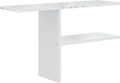 YITAHOME 30cuft Horizontal Storage Shed Shelf, Weatherproof Metal Shelf for 30 cu ft Tool Cabinet, Ideal for Outdoor Use, Easy Assembly,45.6" L X 13.2" W X 29.2" H, White