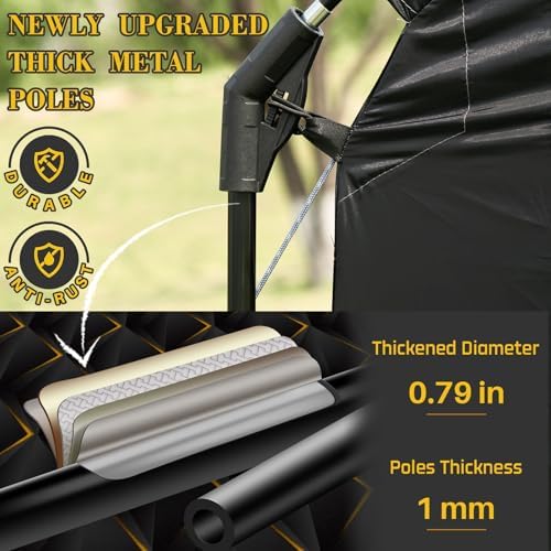 Happy Travel Bike Storage Shed Tent, Outdoor Portable Bicycle Storage Sheds