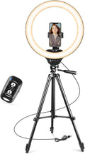 Sensyne 14" Ring Light with Tripod Stand, LED Circle Light with Phone Holder