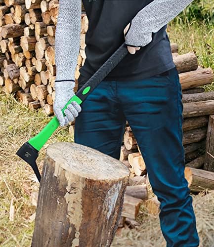 Pickaroon, Hookaroon Forged Steel, with Anti-Slip & Shock Reduction Grip, for Log Lifting and Moving Wood Firewood Tool