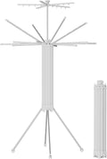 JOOM 4 Legs Double Layer Clothes Drying Rack, Garment Rack Portable and