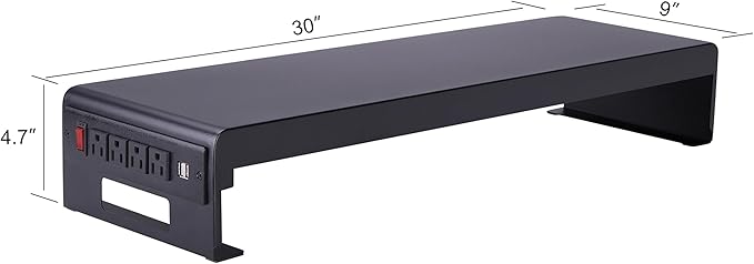 Rocelco 40" Height Adjustable Standing Desk Converter