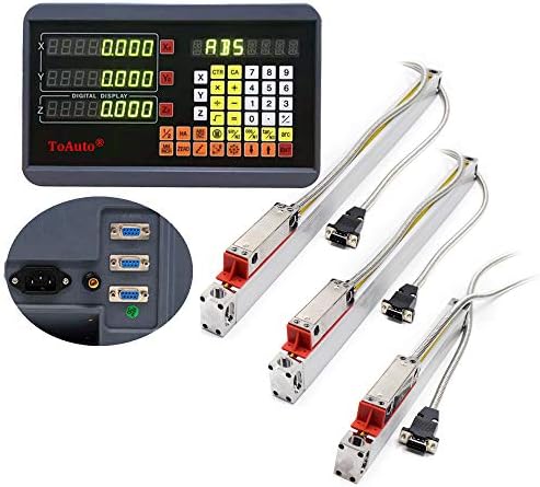 mill lathe digital readout dro display 3 axis, side view