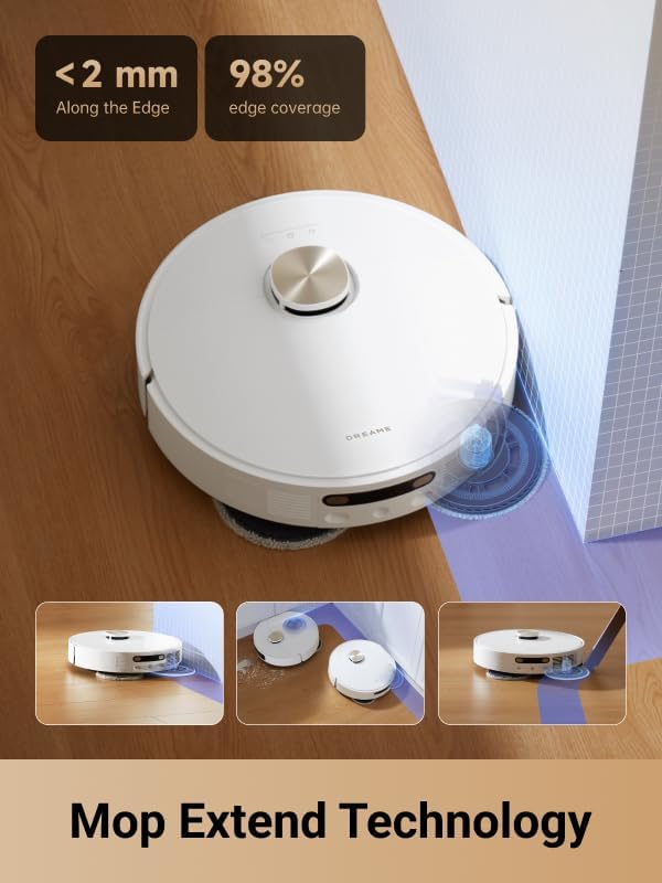 DREAME L10s Pro Ultra Heat Robot Vacuum and Mop Combo, Mop Extend, 7000Pa