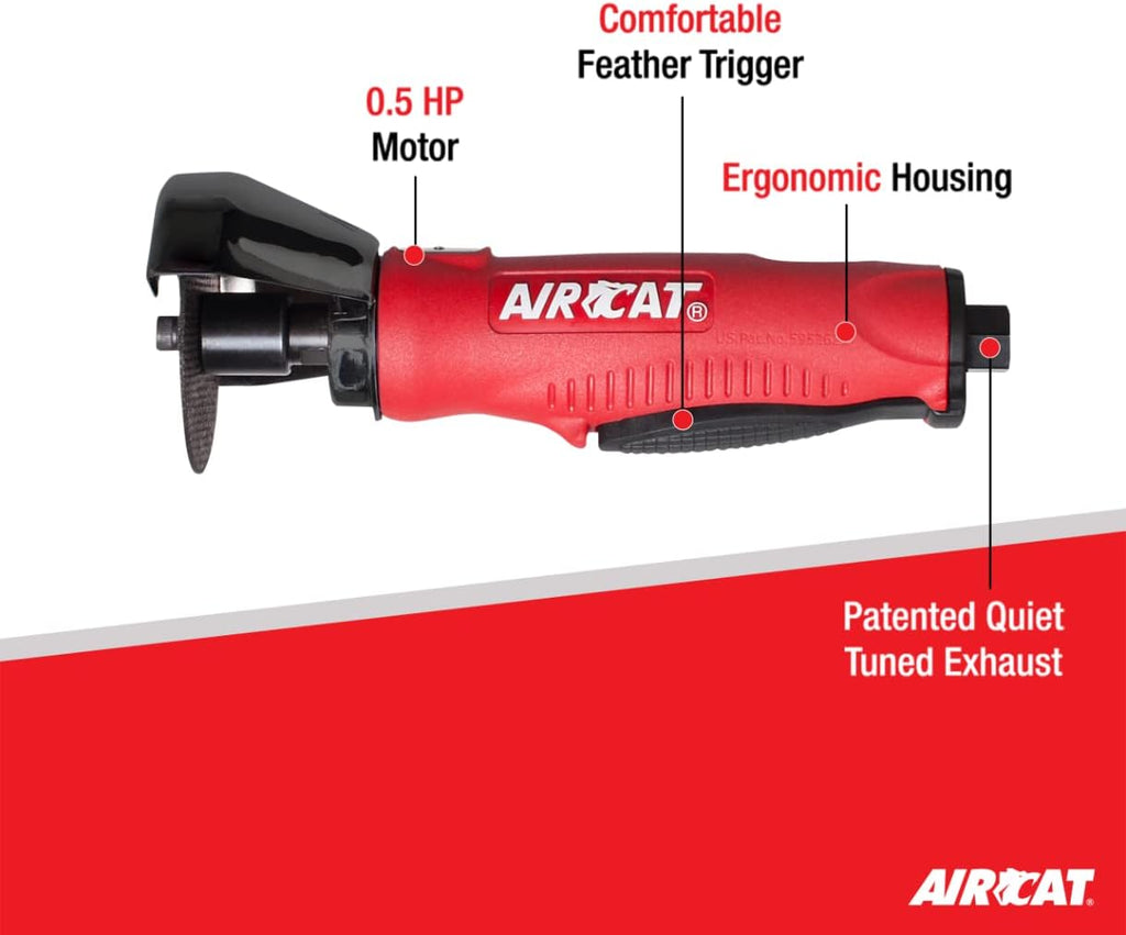 AIRCAT Pneumatic Tools 6505 .5 HP 3-Inch Composite Cut-Off Tool 20,000 RPM