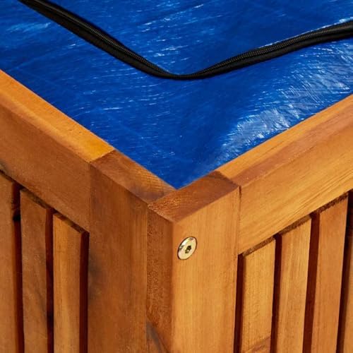 vidaXL Patio Storage Box 68.9"x19.7"x22.8" Solid Acacia Wood