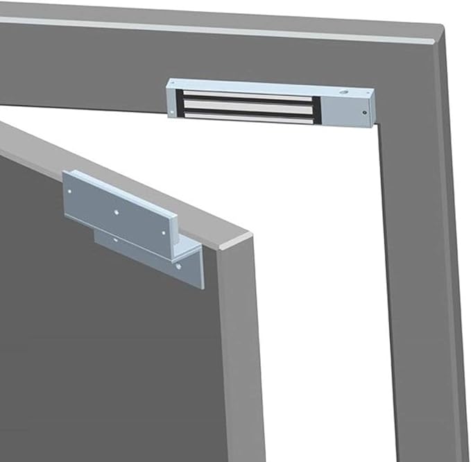 Electromagnetic Lock with Z and L Bracket 1200LBS 500KG Holding Force Electric